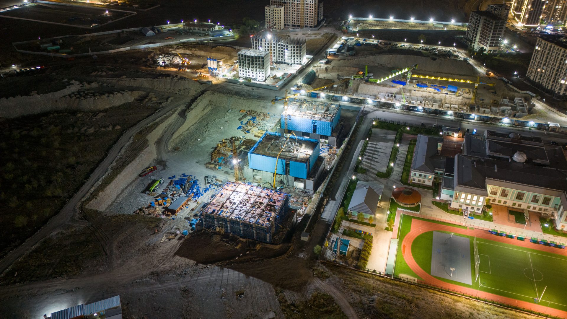 Intrusion sur un chantier la nuit